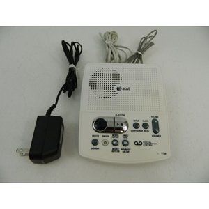 AT&T Digital Answering Machine 1739 White Tested and Works with Cords & Instruct